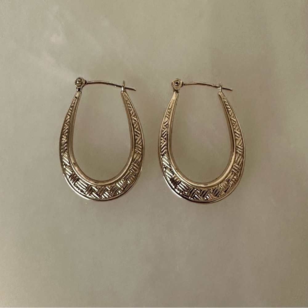 10k Solid Gold Earrings - Picture 7 of 14